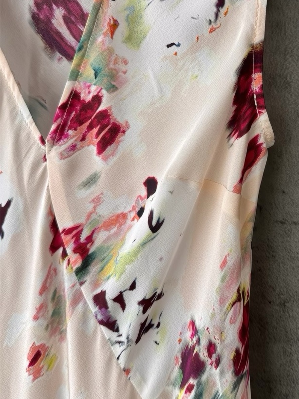 ULLA JOHNSON Elowen Printed V-Neck Sleeveless Midi Dress Floral, 2 4 6 8 - Picture 7 of 13